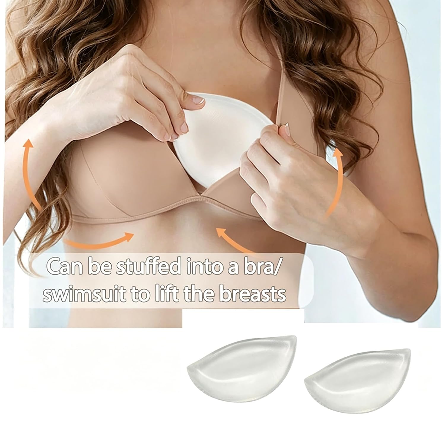 Clear Silicone Push Up Bra Inserts for Women — image 2