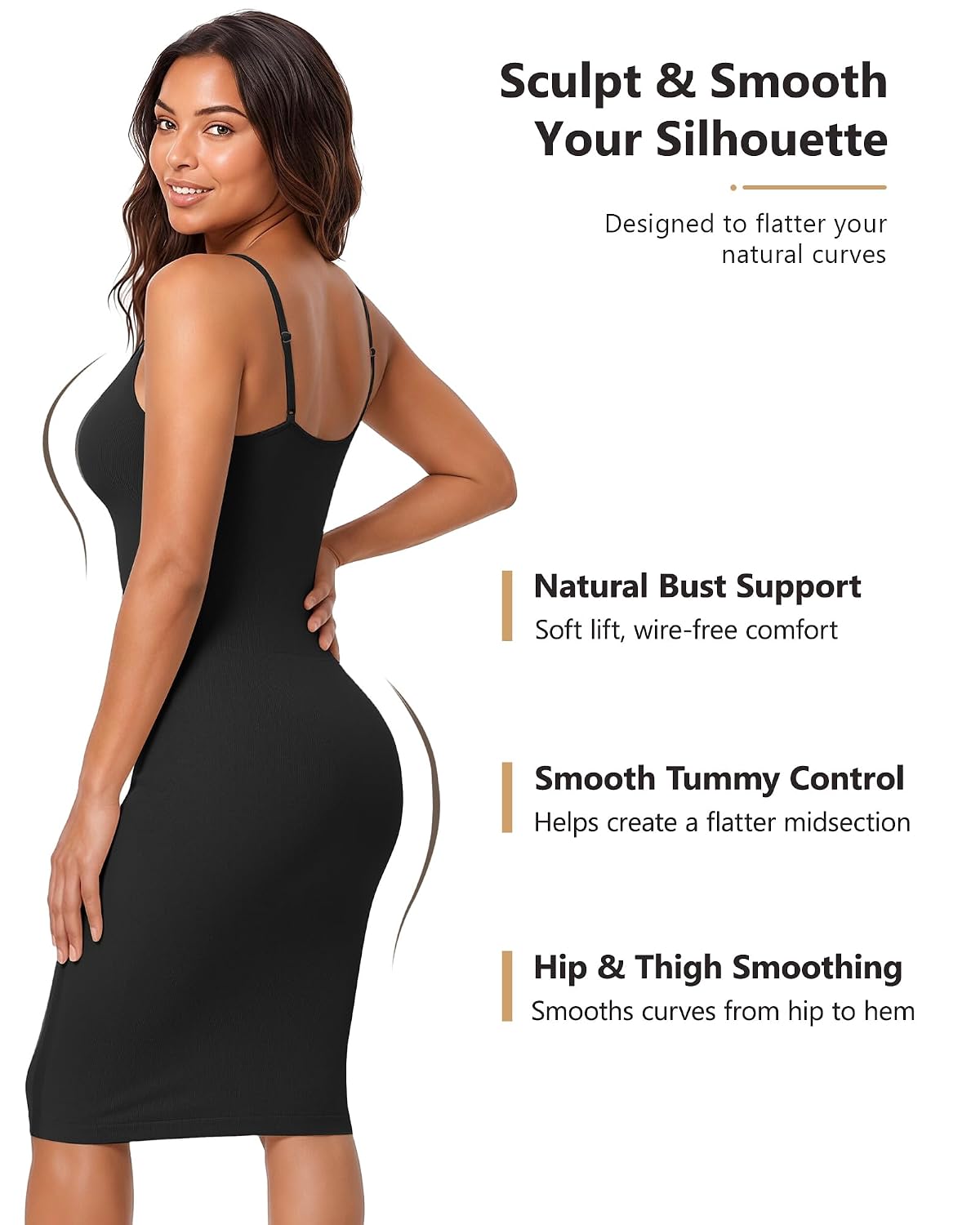 AOSIMANNA Full Body Shapewear Dress for Women — image 2