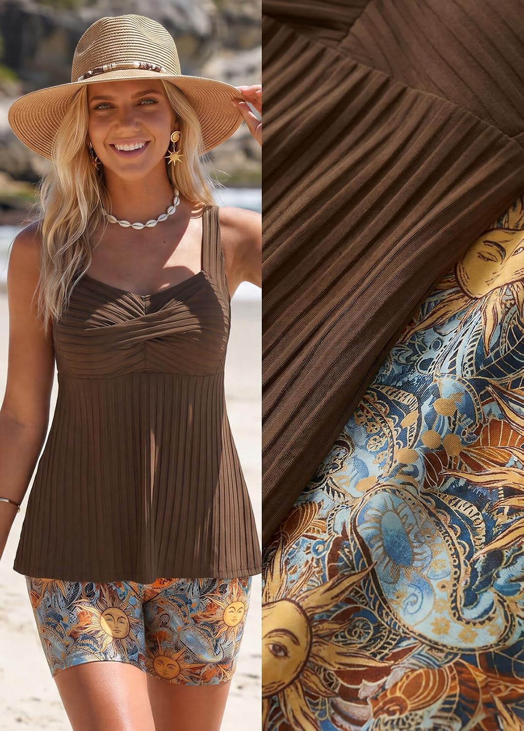 MODLILY Surplice Tankini 2 Piece Swimsuit — image 7