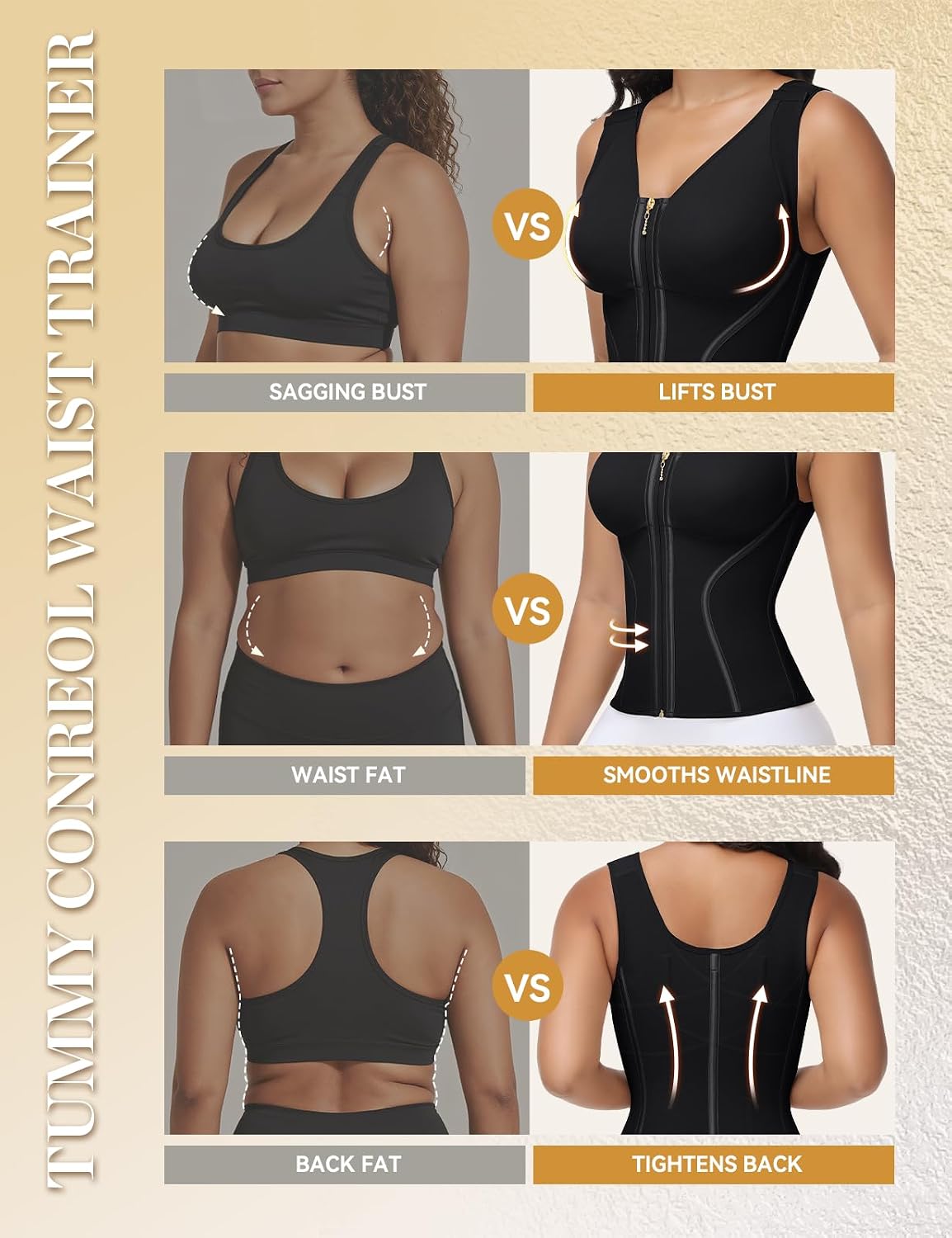 SHAPSHE Waist Trainer Corset with Bra for Women — image 8