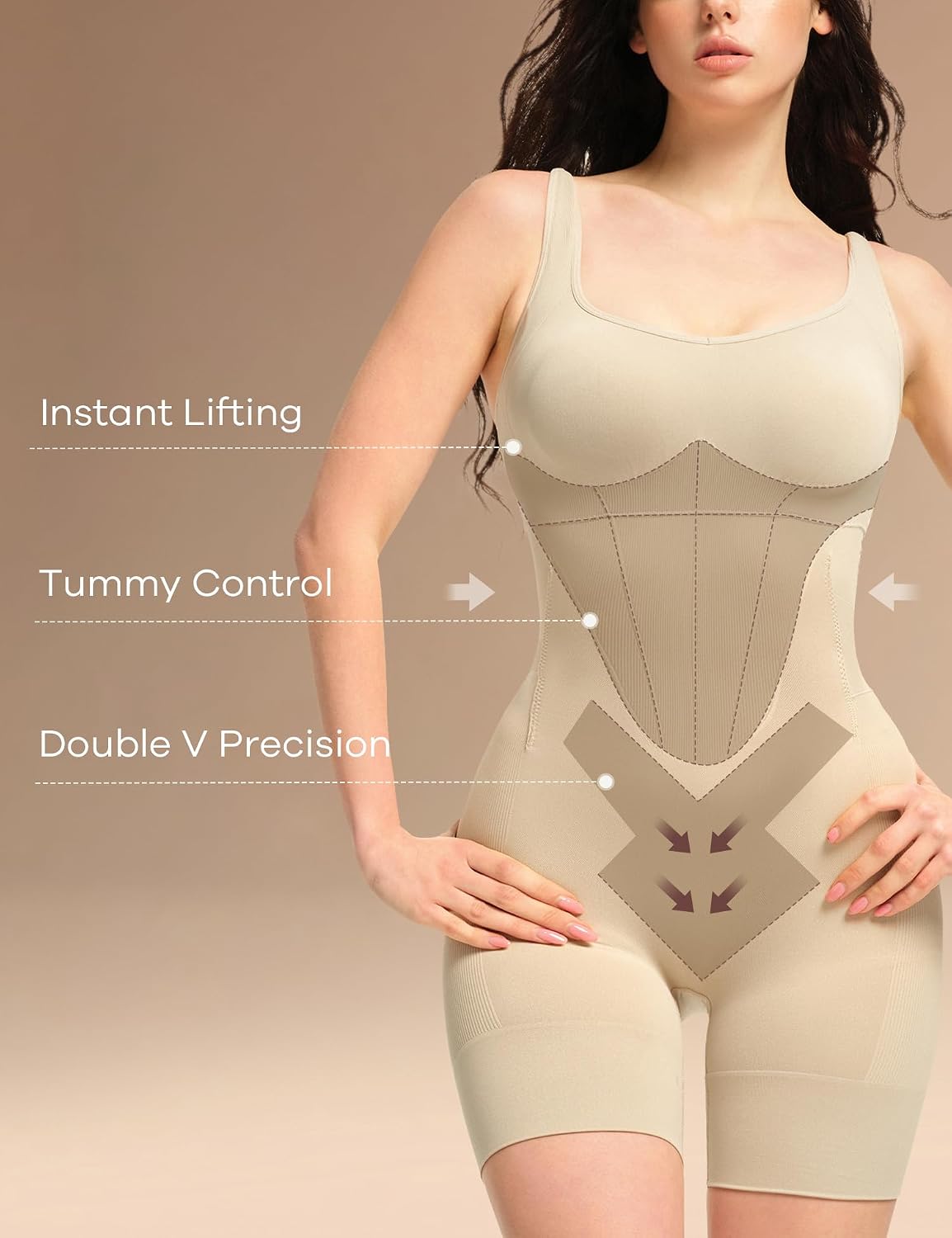 DAZZWEAR Seamless Tummy Control Bodysuit — image 2