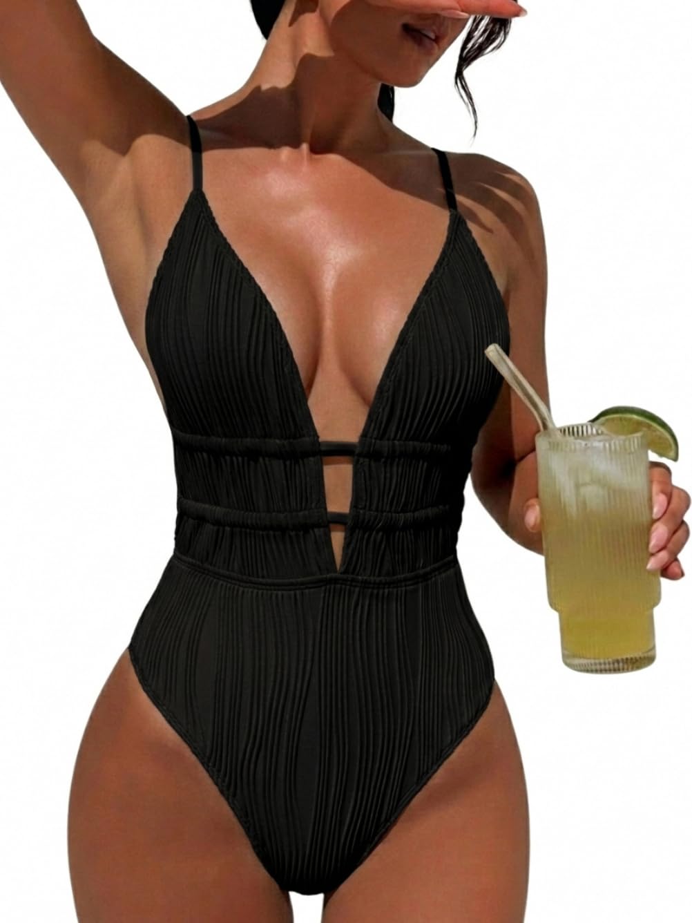 OZHOB High Cut Cheeky One Piece Swimsuit — image 11
