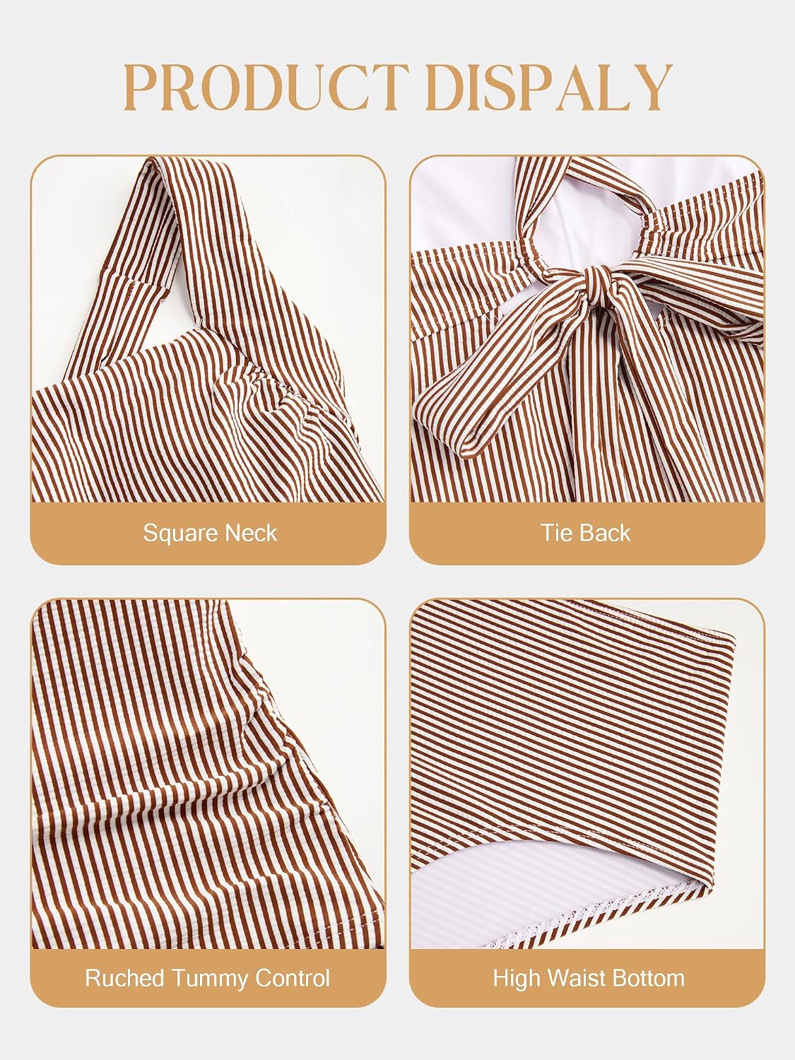 ZAFUL Tummy Control High Waisted Tankini — image 4