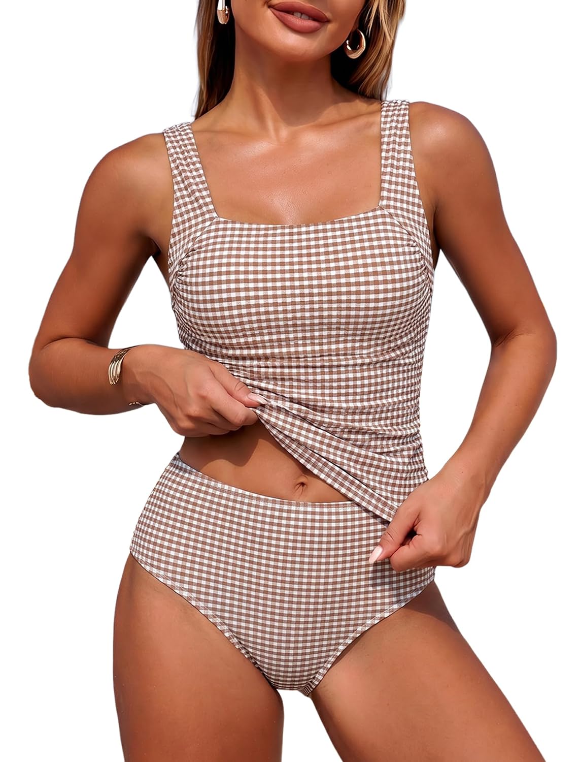 ZAFUL Tummy Control High Waisted Tankini — image 12