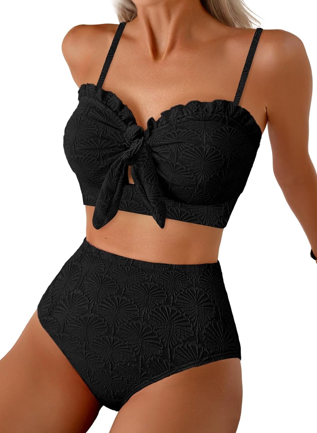 Herseas Seashell Textured Knotted Bikini Set — image 11