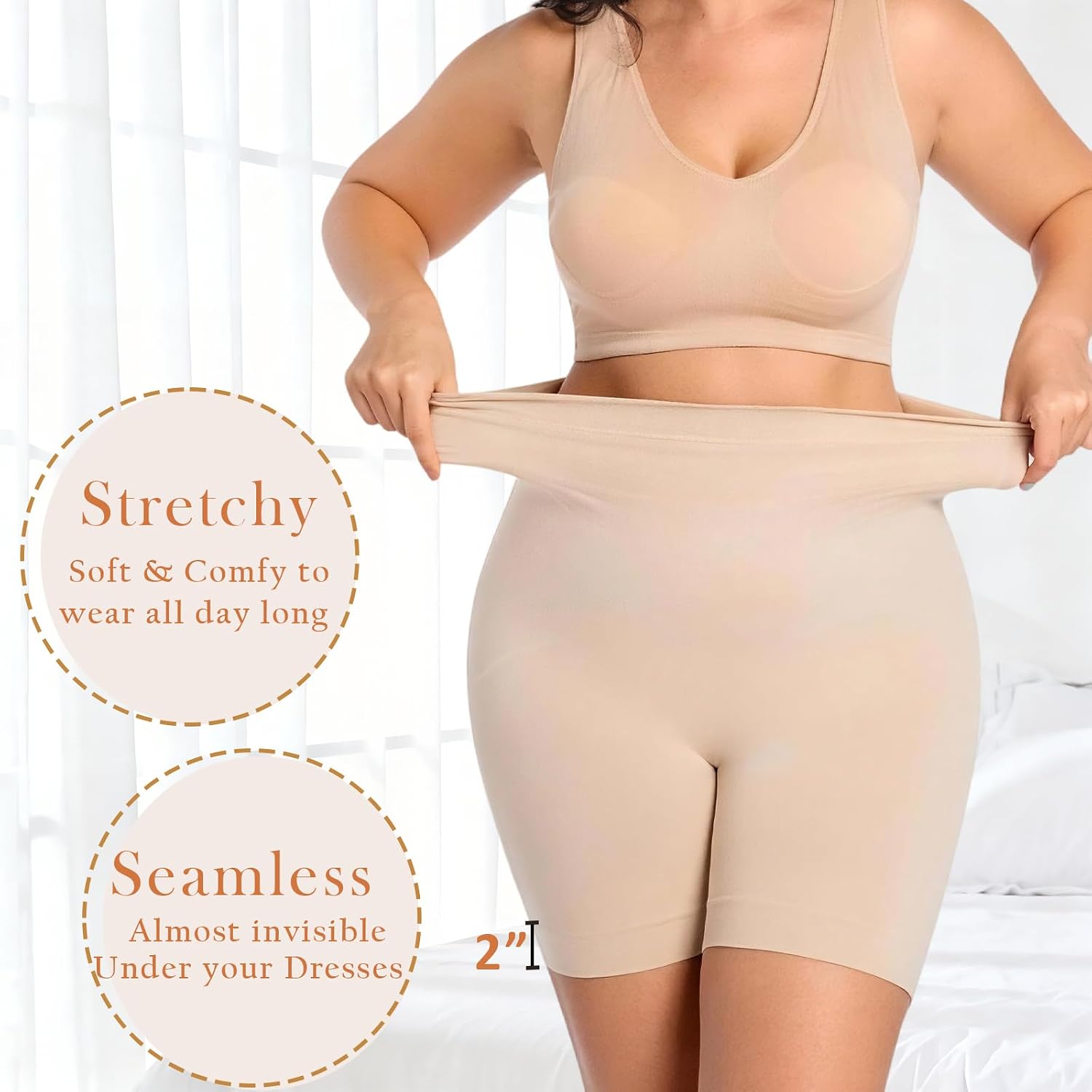 EssElegance High Waisted Shapewear Shorts — image 4