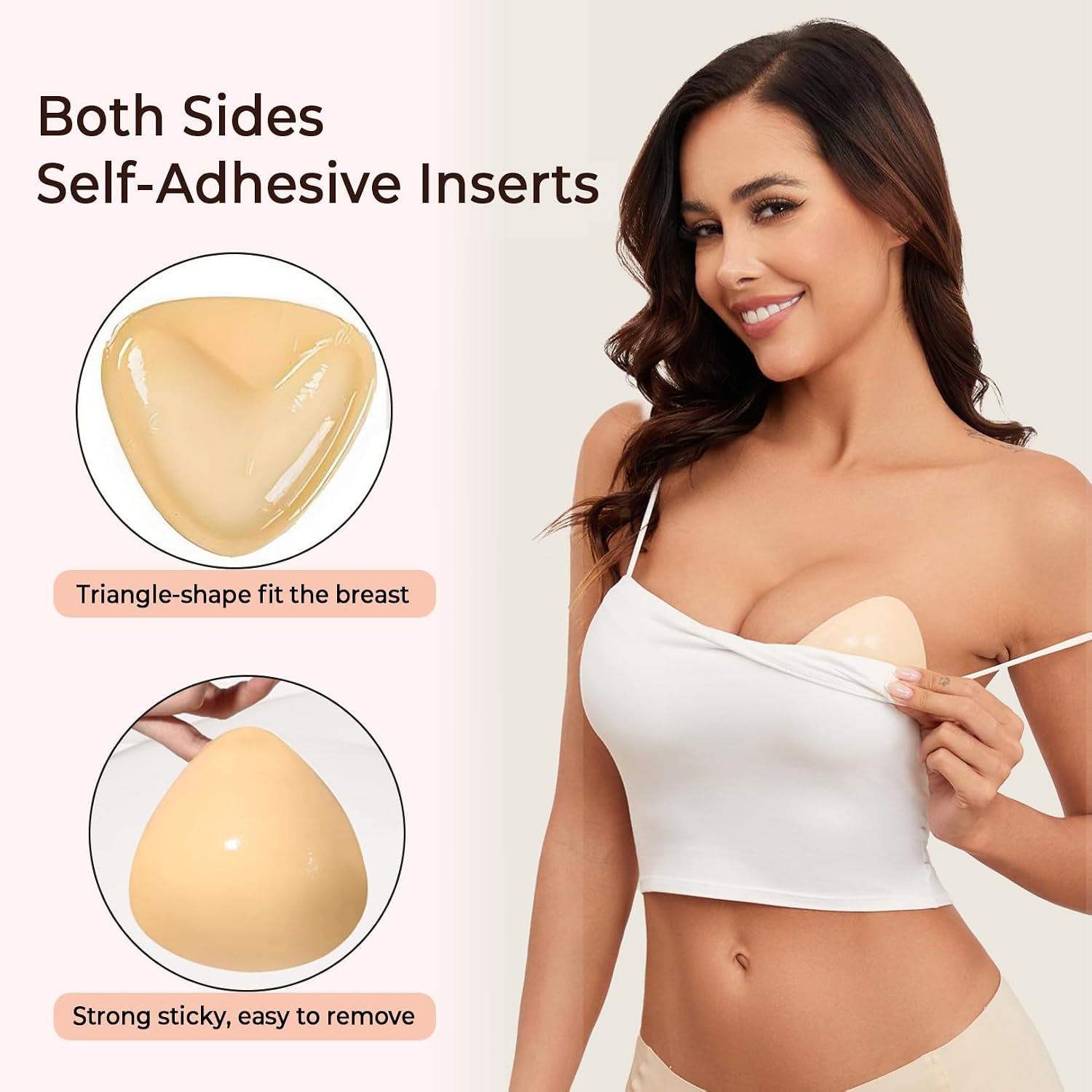 Double Sided Adhesive Push Up Bra Inserts — image 3