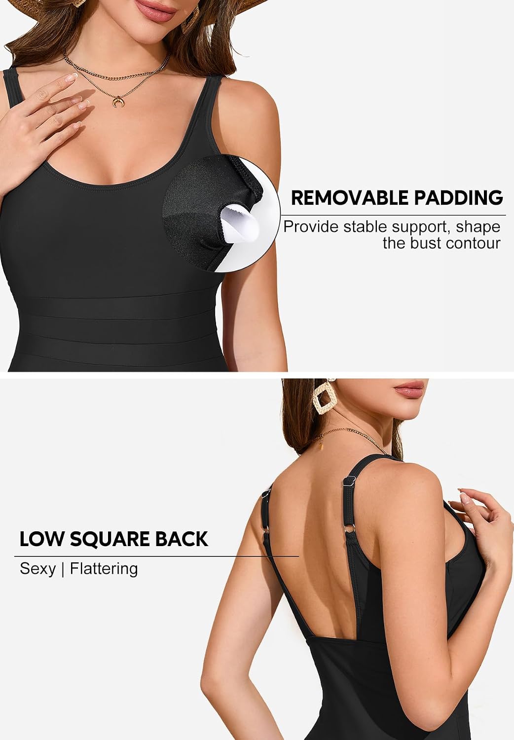 Zando Tummy Control One Piece Swimsuit — image 4
