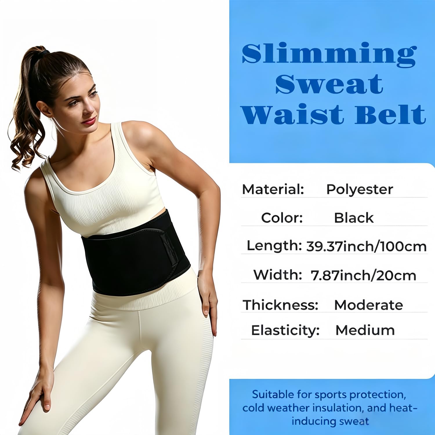 LIUZHOUF Women's Sweat-Wicking Waist Shaper Belt — image 2