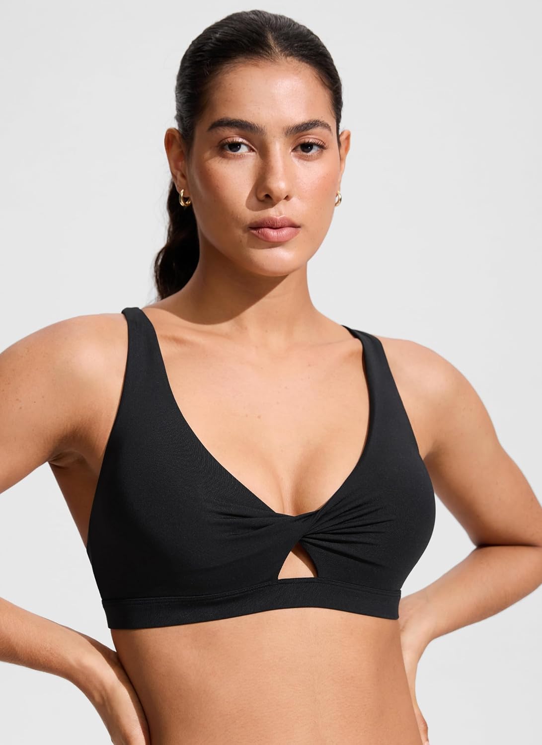 CRZ YOGA Twist Front Cut Out Bikini Top — image 4