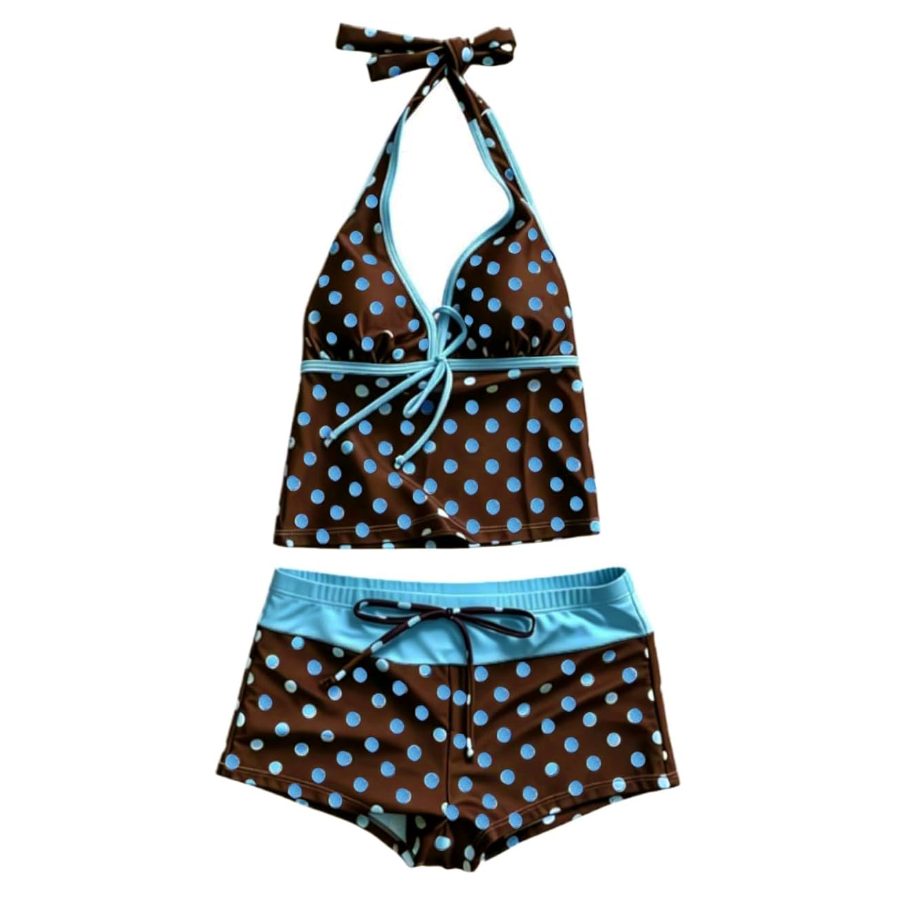 YELLOOP Polka Dot Halter Bikini Set — image 12