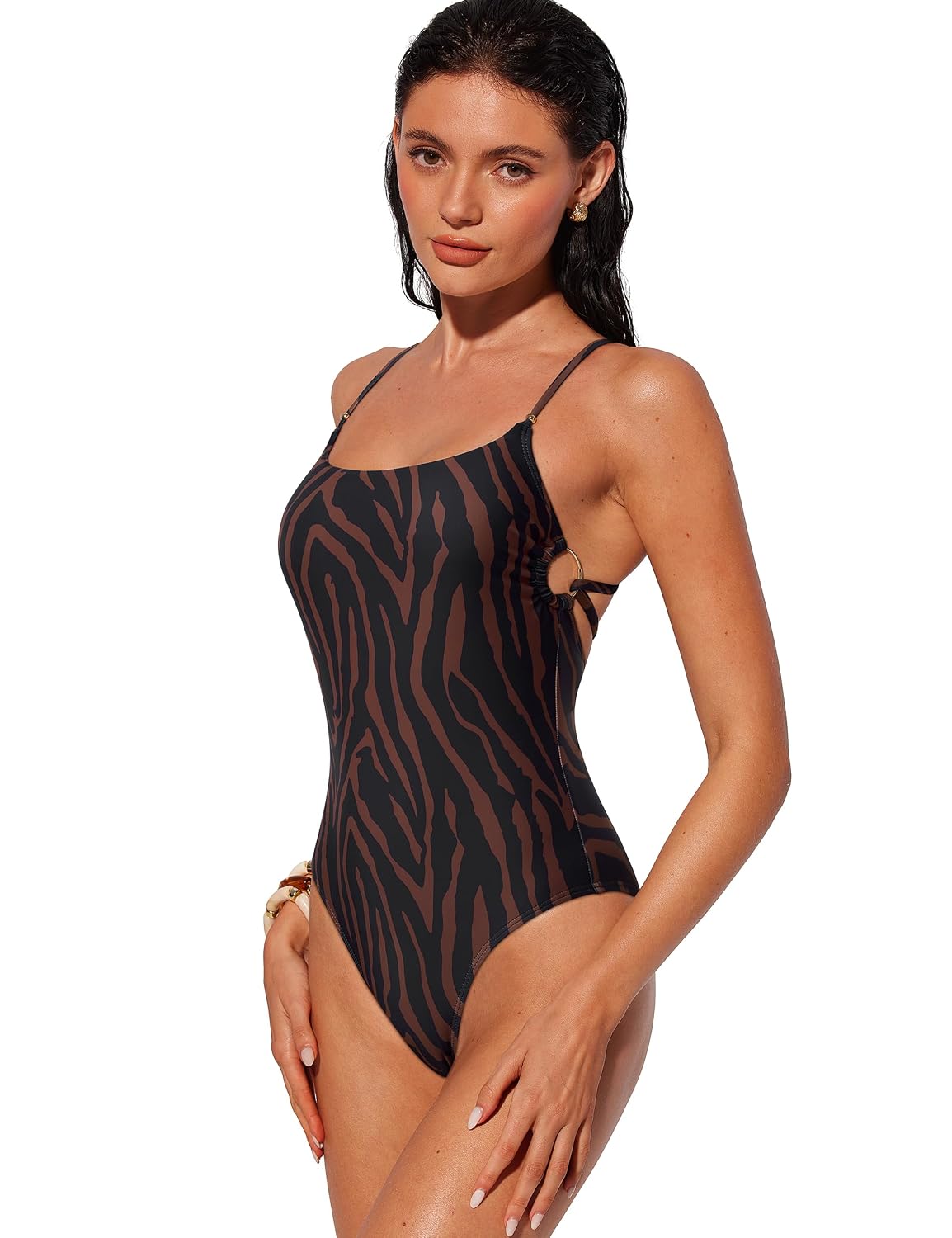 SUUKSESS Women's Square Neck Tummy Control Swimsuit — image 8