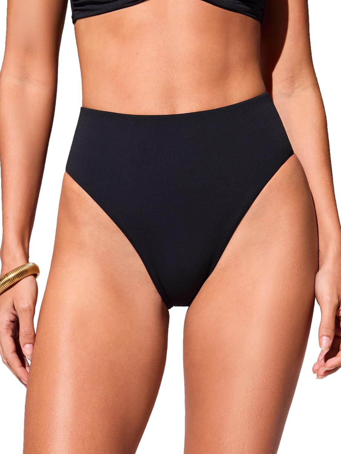 DOBREVA High Waisted Bikini Bottoms