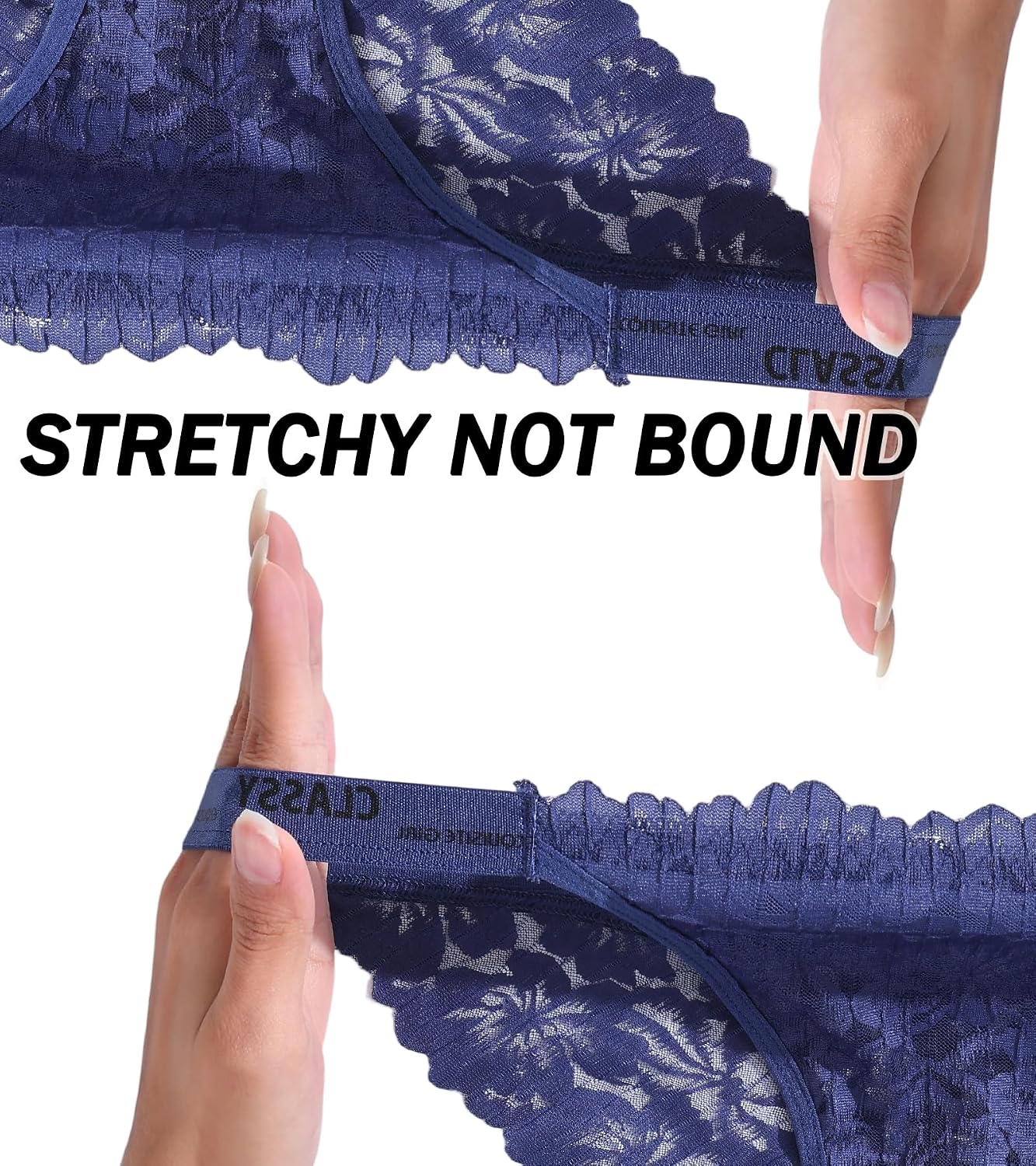Redfree Lace Bikini Panties 6-Pack for Women — image 4