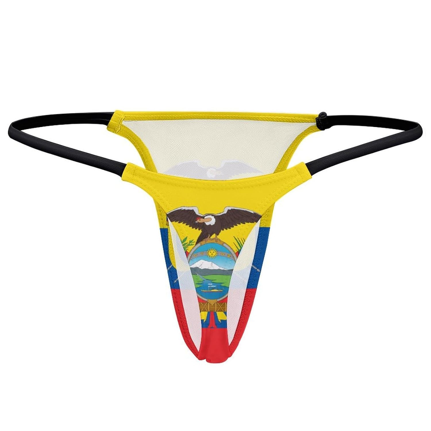 Women's Ecuador Flag G-String Thong Low Rise — image 4