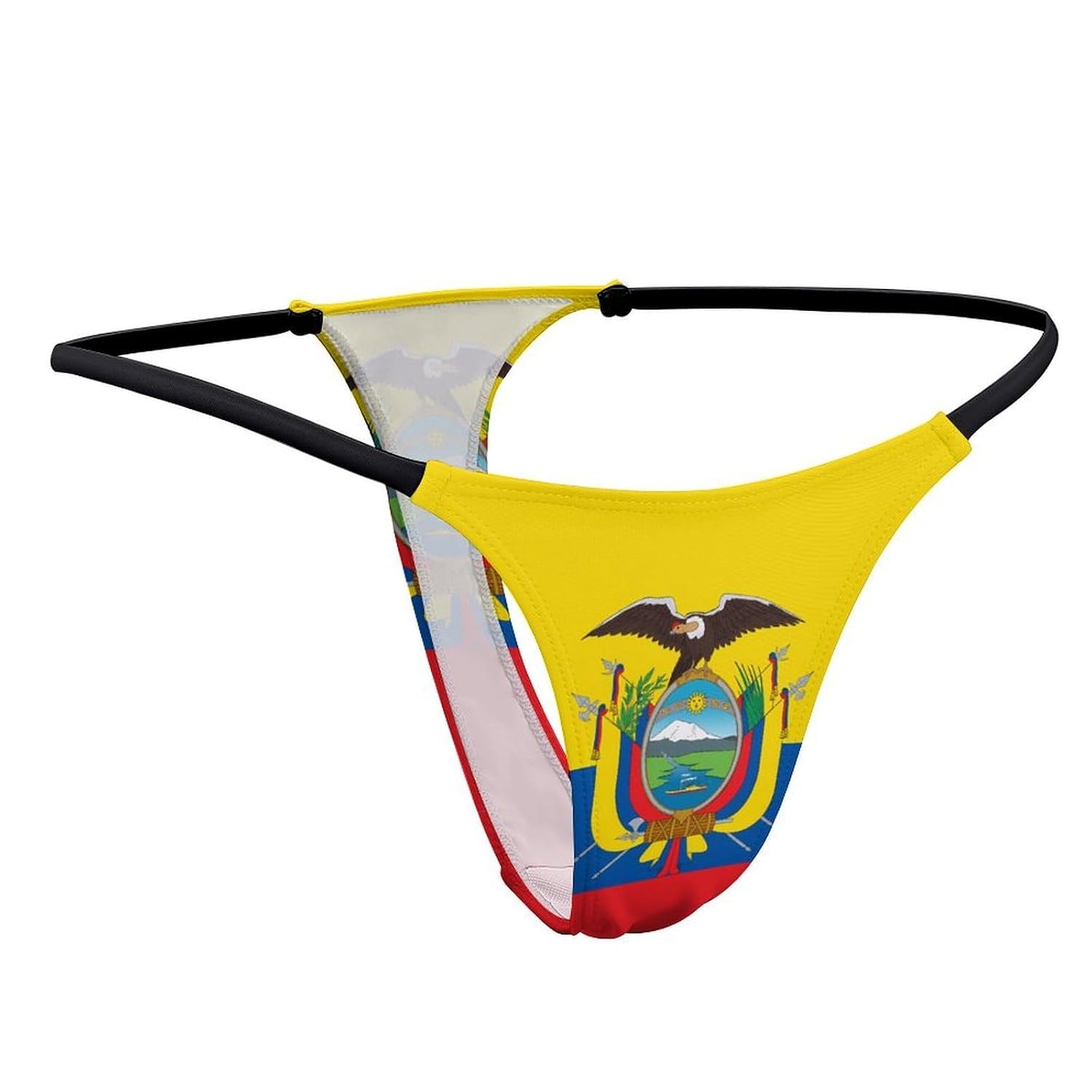Women's Ecuador Flag G-String Thong Low Rise — image 5