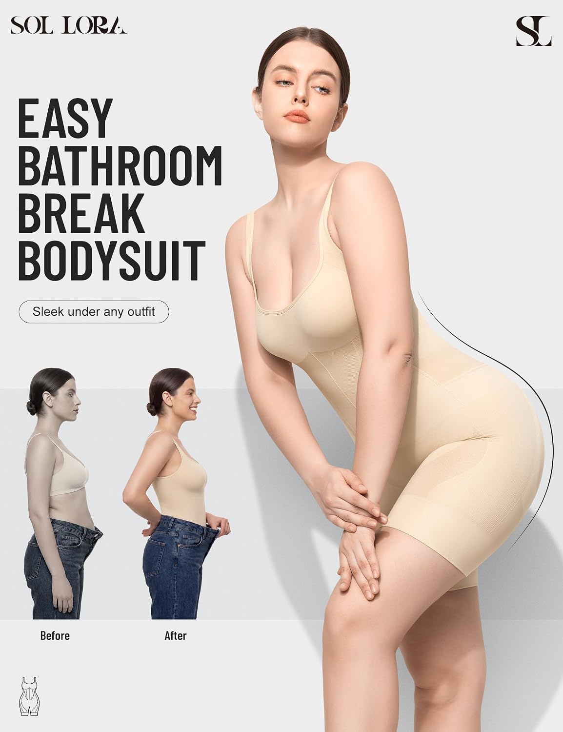 SOL LORA Seamless Tummy Control Bodysuit — image 4