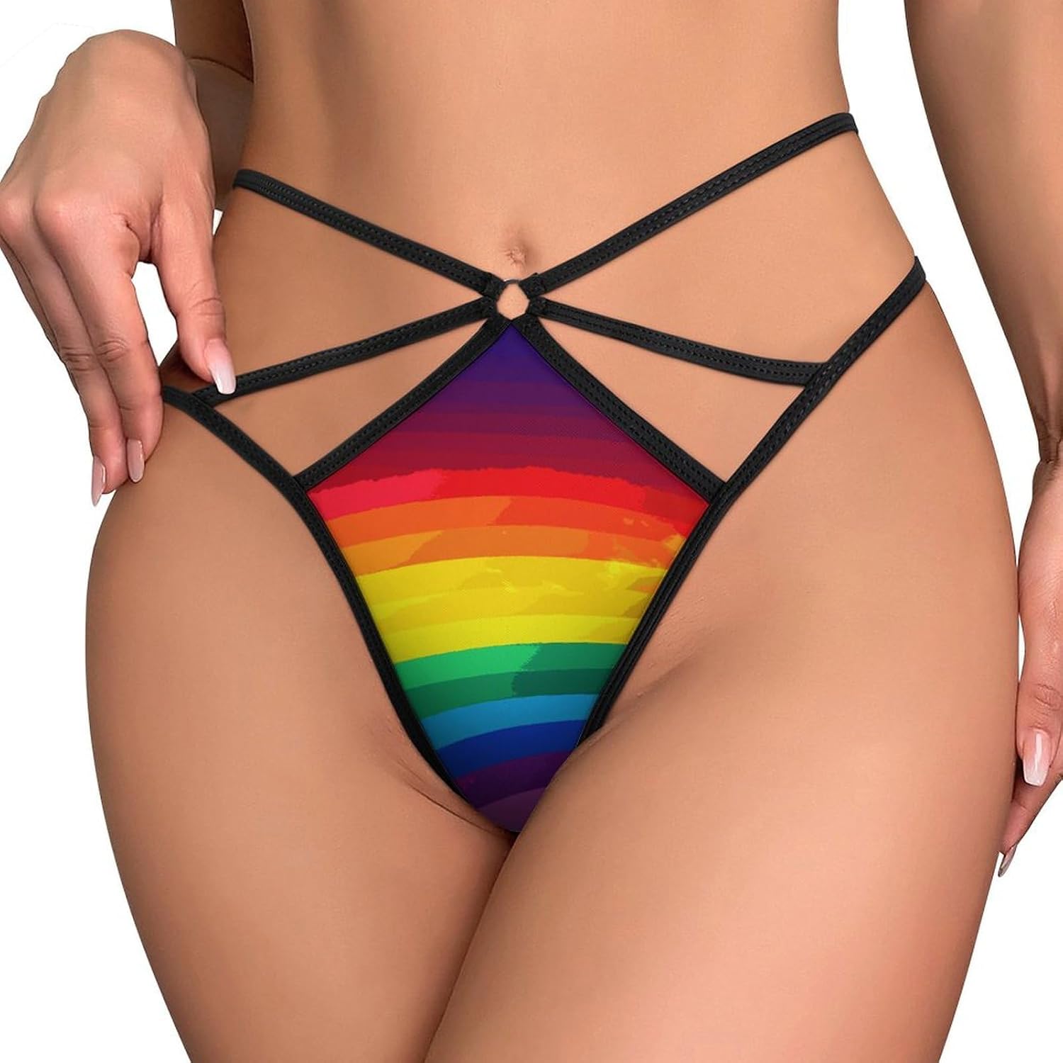 MUSM Women's Rainbow G-String Thong