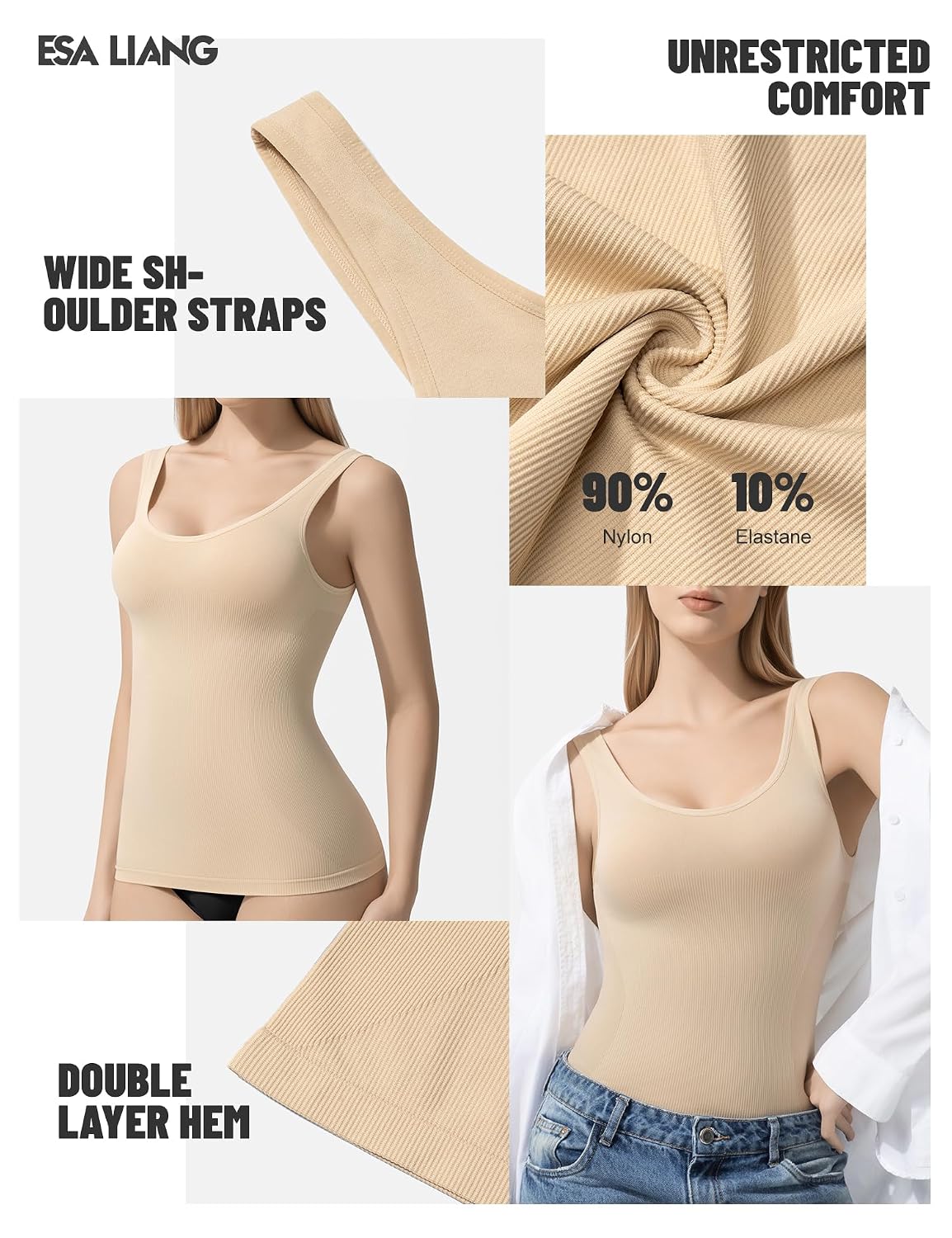 Esa Liang Tummy Control Backless Tank — image 4