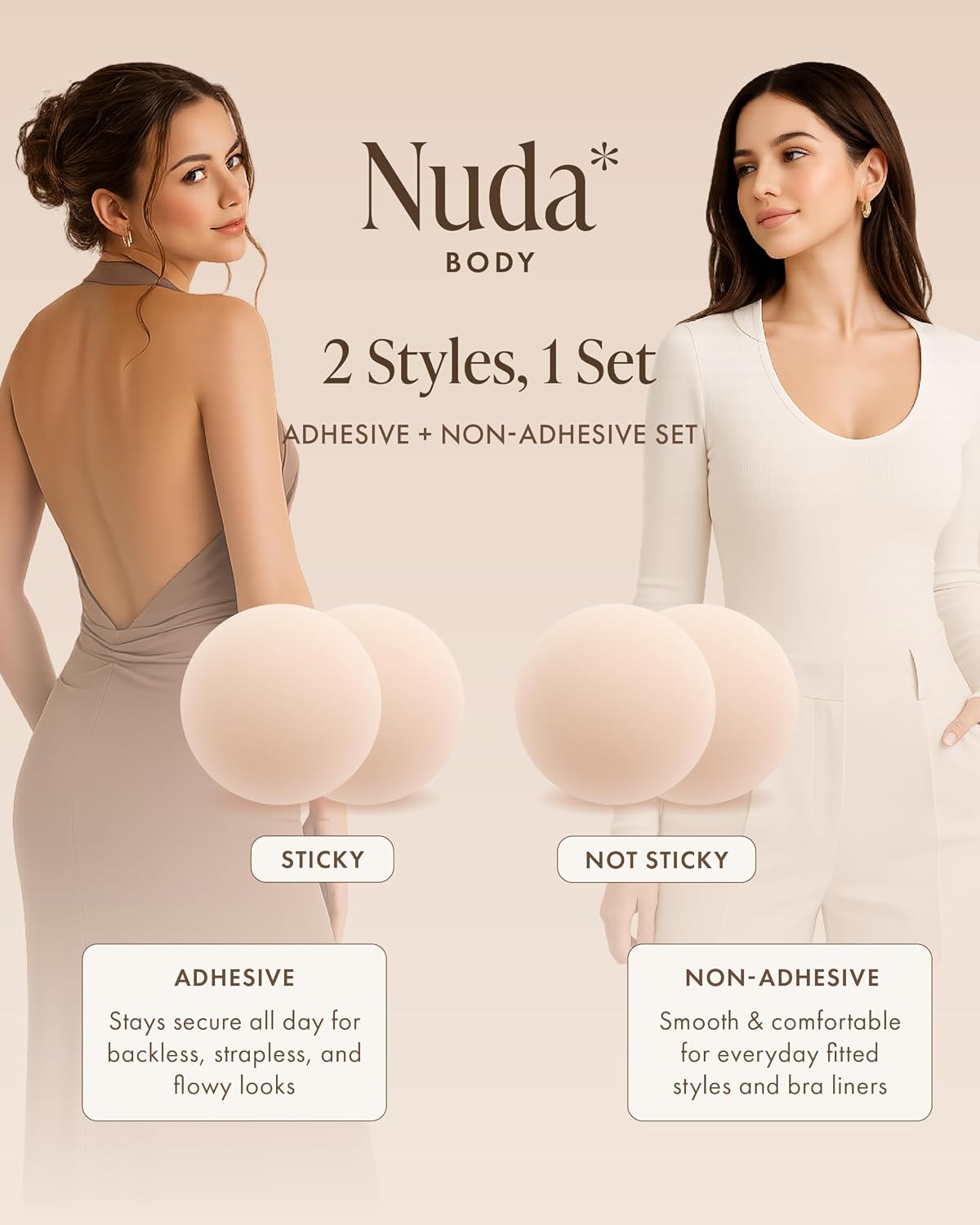 Nuda Body Reusable Silicone Nipple Covers — image 2