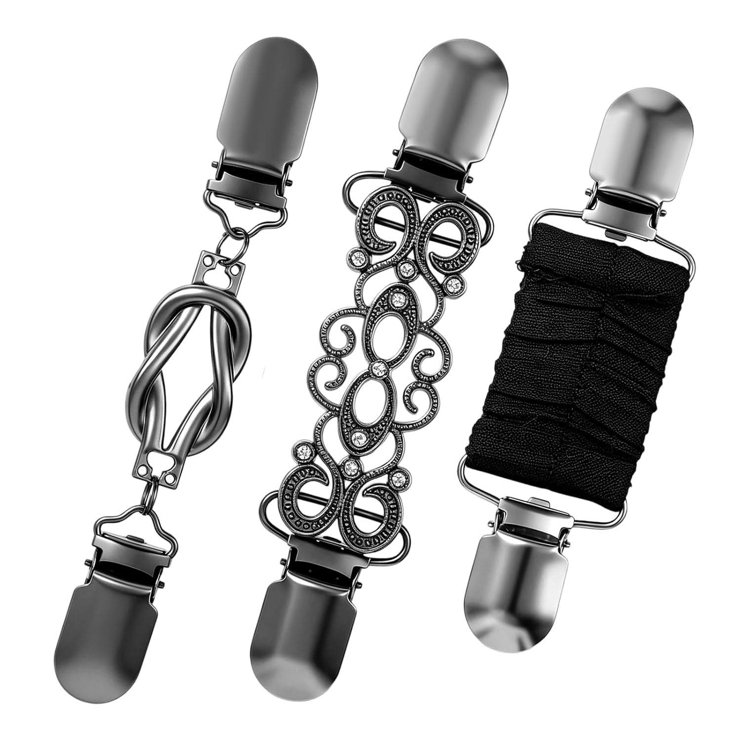 LXUEJIE 3-Piece Waist Cincher Dress Clips