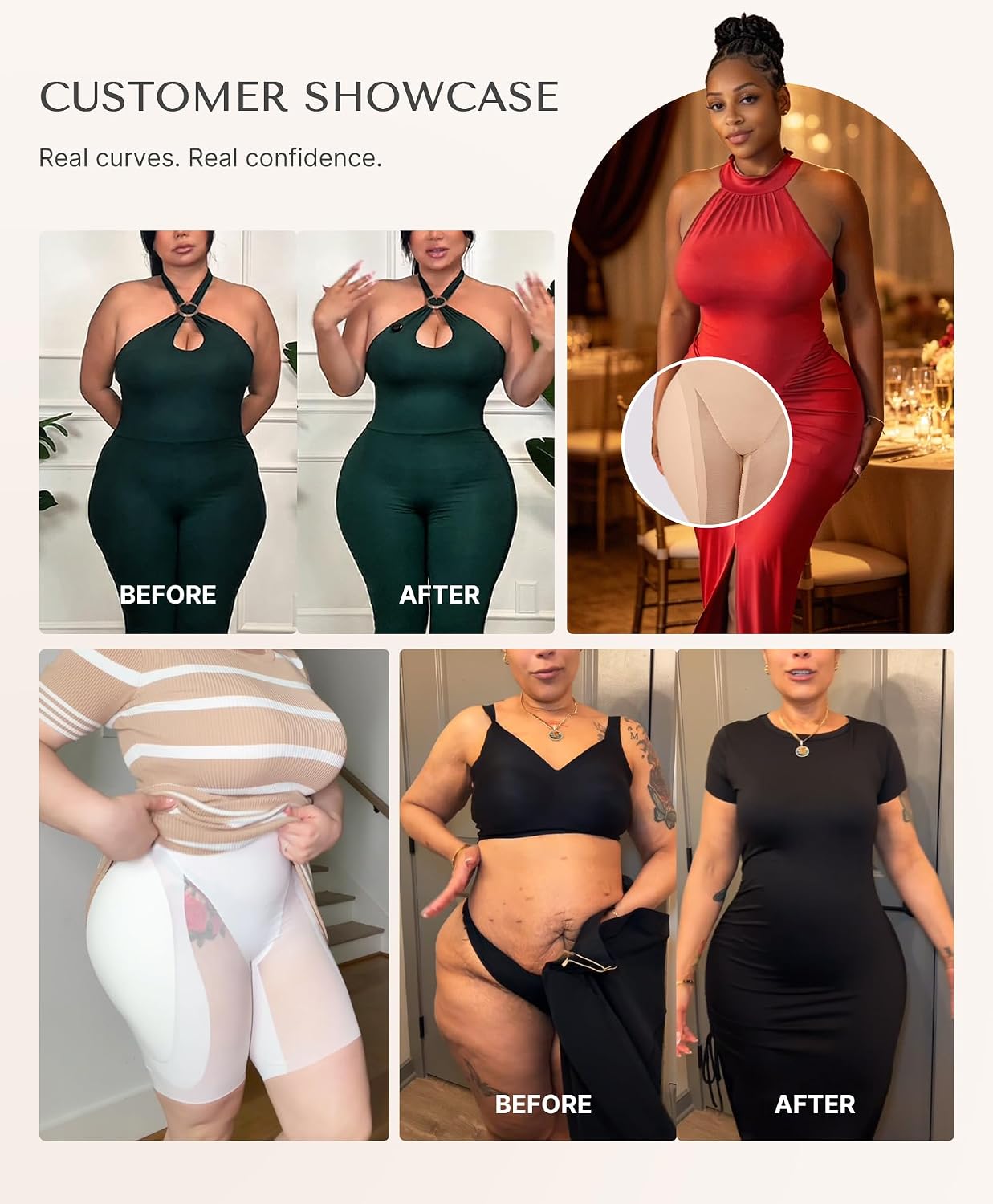 SHAPELLX High Waist Tummy Control Shapewear Shorts — image 5