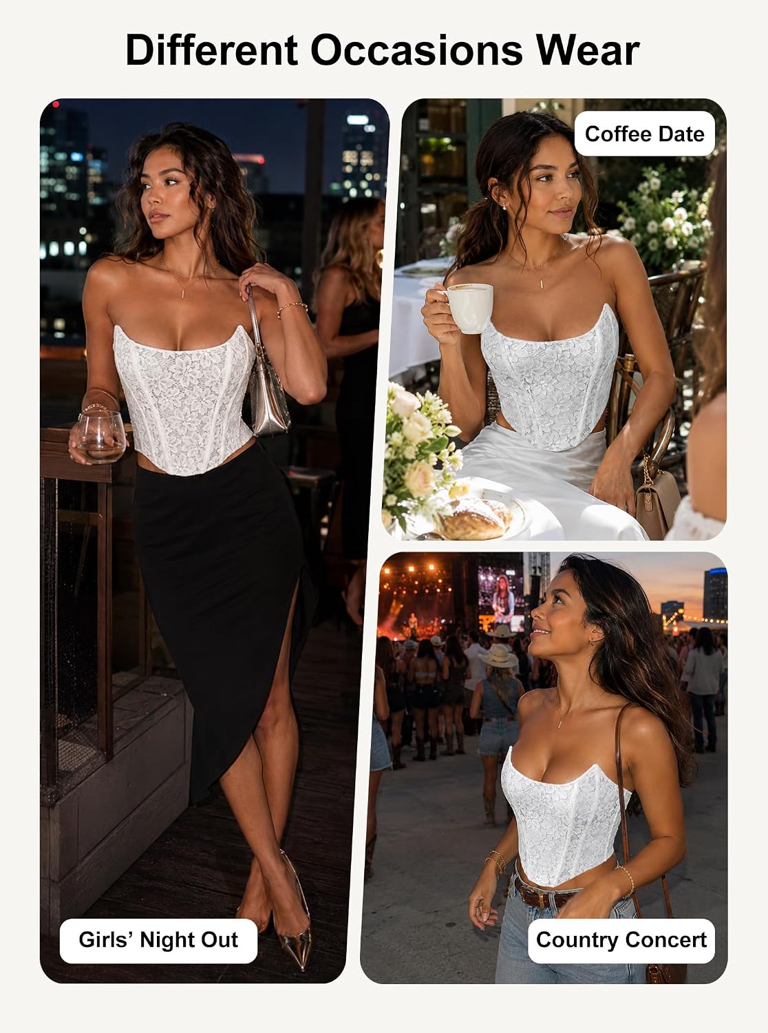 SOFIA'S CHOICE Floral Lace Bustier Corset — image 6