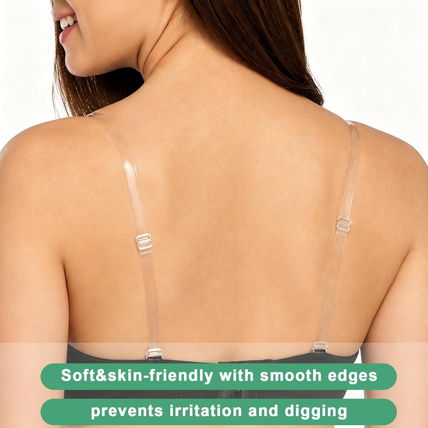 Meliya Adjustable Invisible Non-Slip Bra Straps — image 4