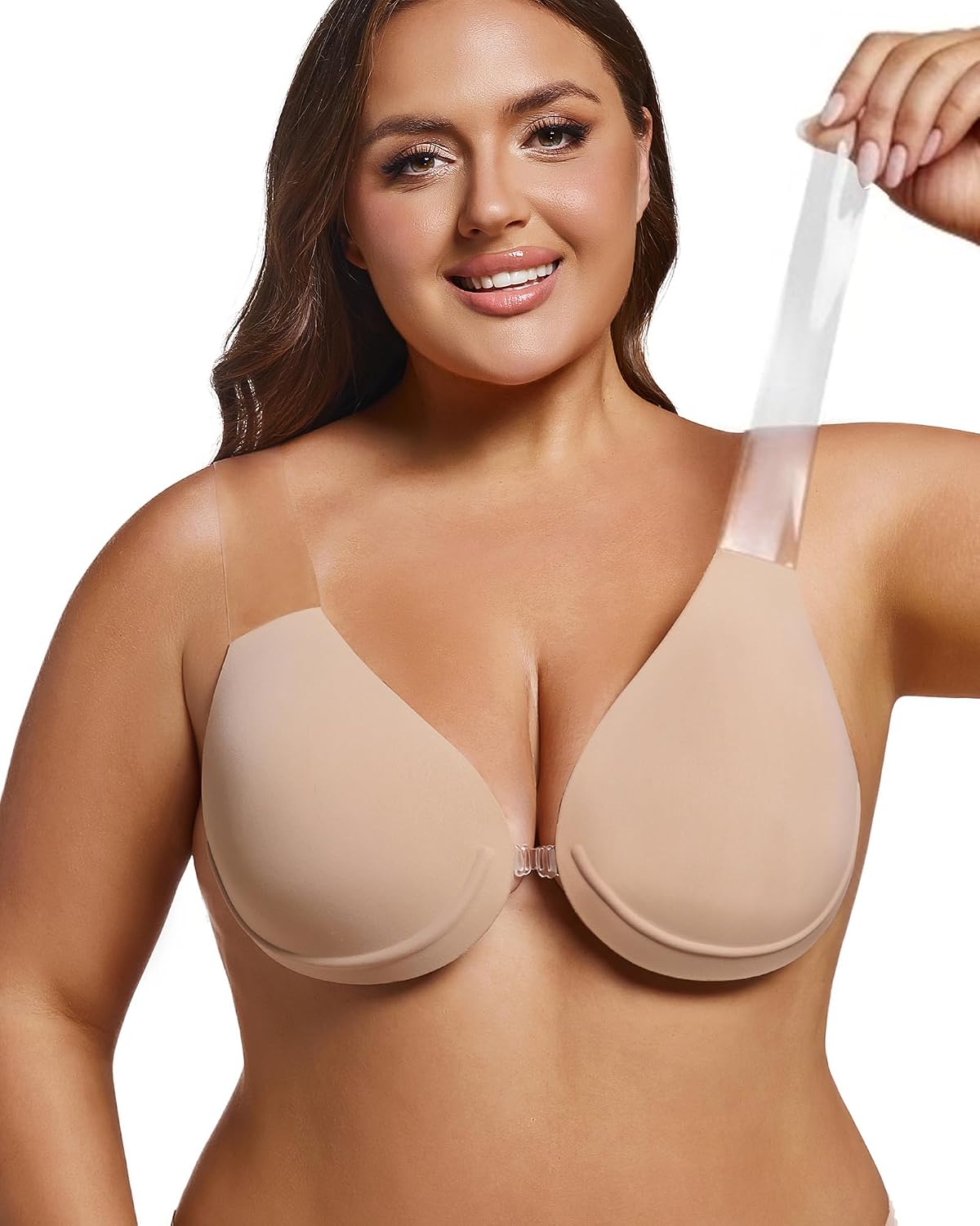 TITU Strapless Adhesive Push-Up Bra for Large Bust