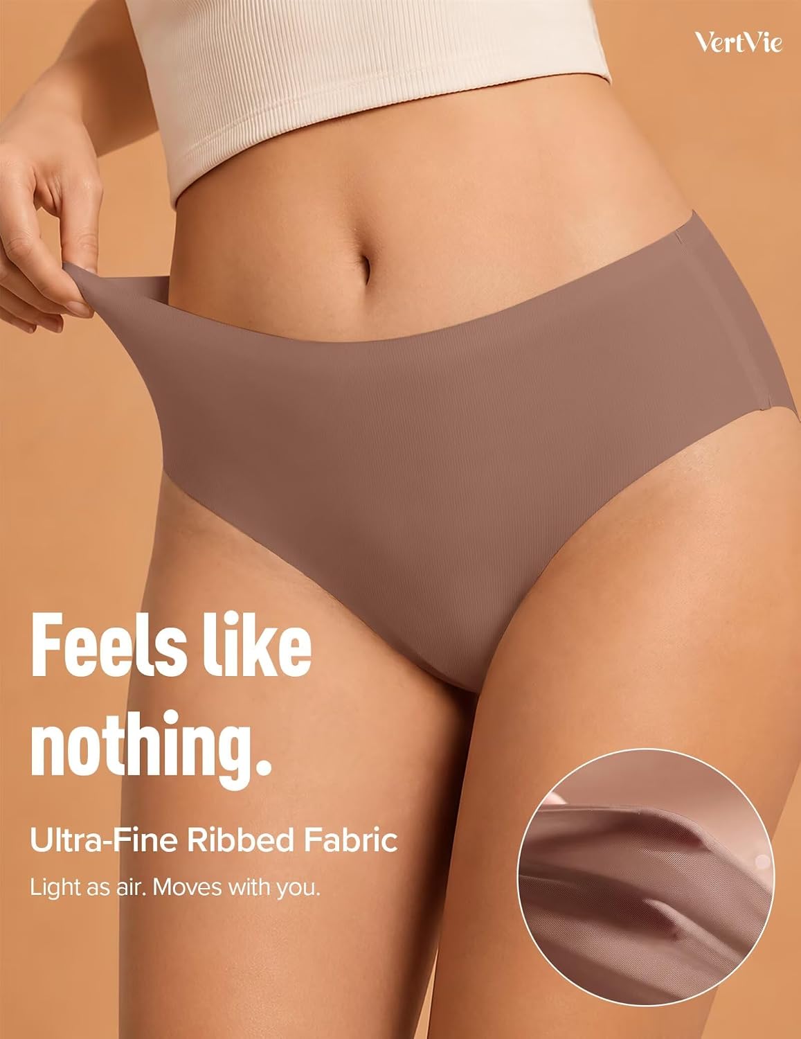 Vertvie Seamless No Show Hipster Panties — image 2