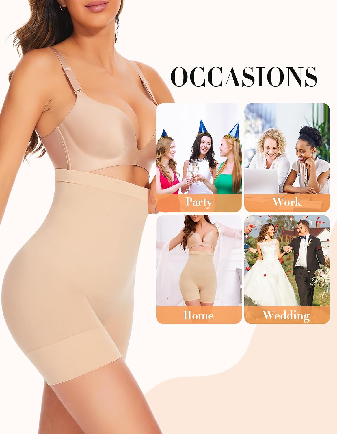 YADIFEN High Waisted Tummy Control Shapewear Shorts — image 5