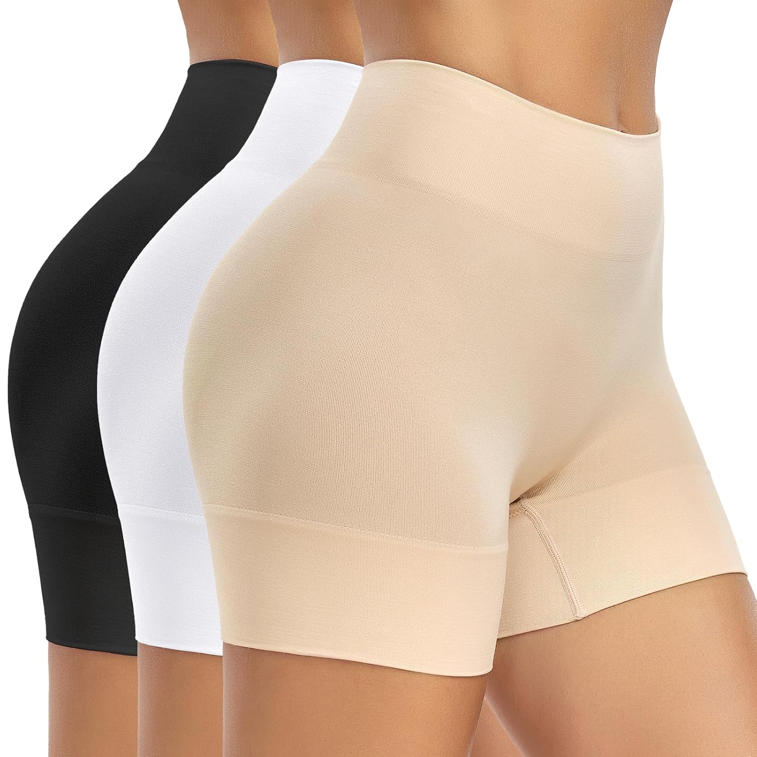 BESTENA 3-Pack Seamless Anti Chafing Shorts
