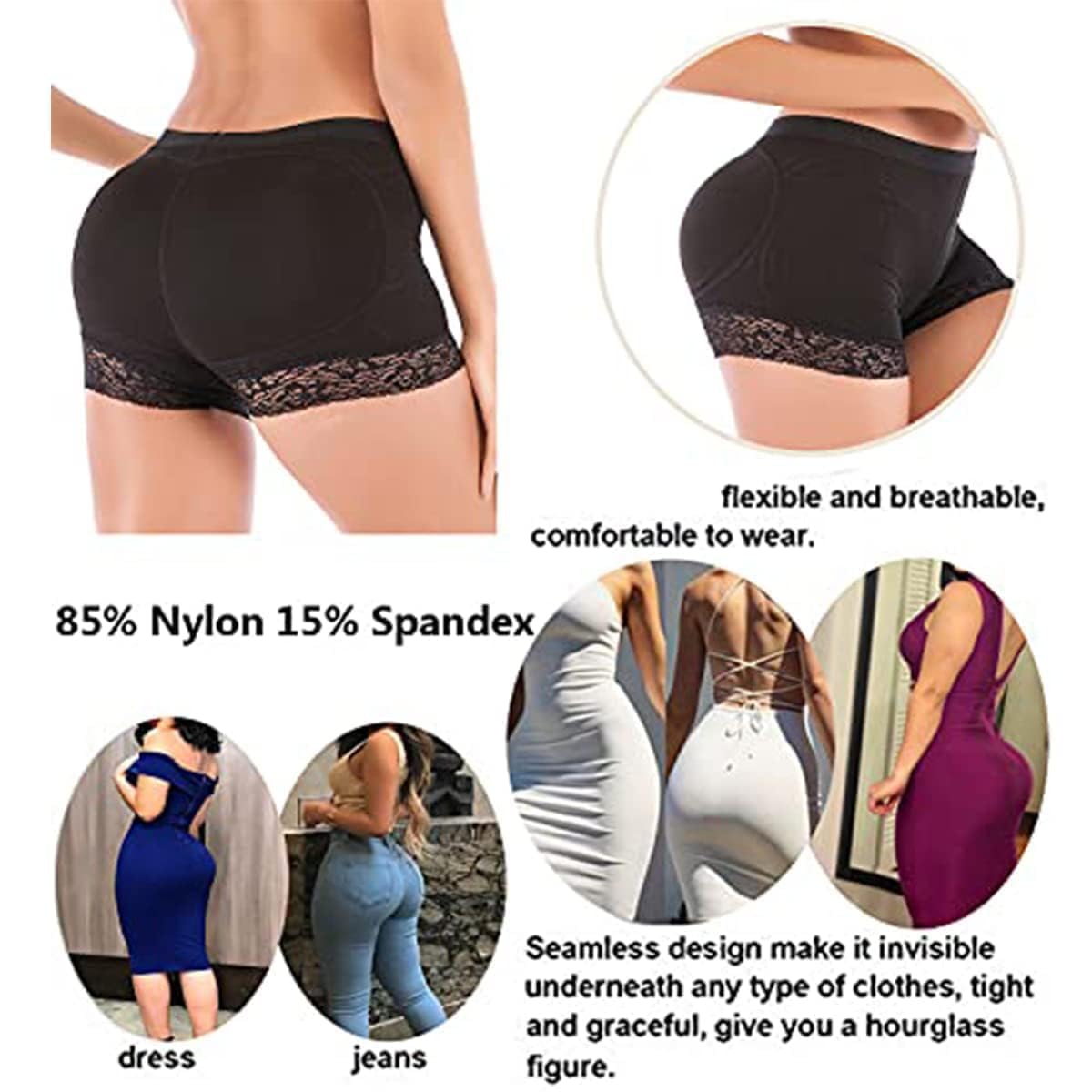 Vorcy Padded Hip Enhancer Butt Lifter Panties — image 8