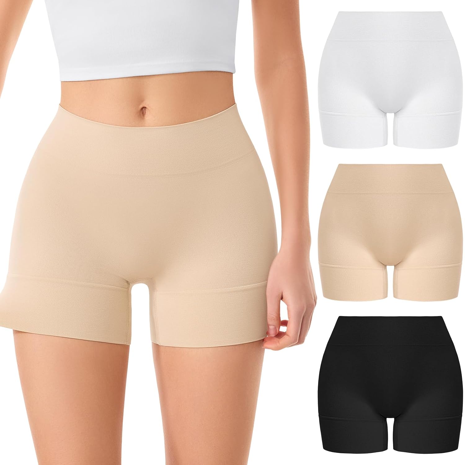 ForeverShaper Seamless Anti Chafing Slip Shorts