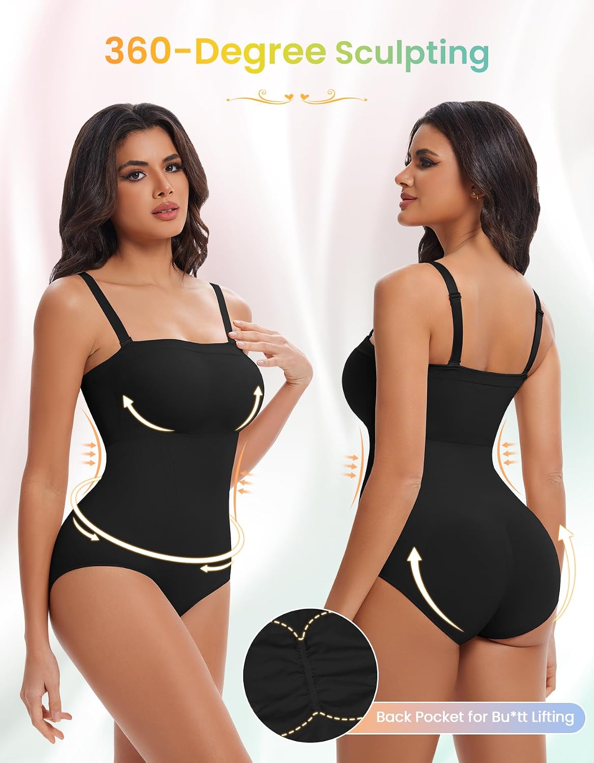 SIMIYA Strapless Shapewear Bodysuit with Built-in Bra — image 3