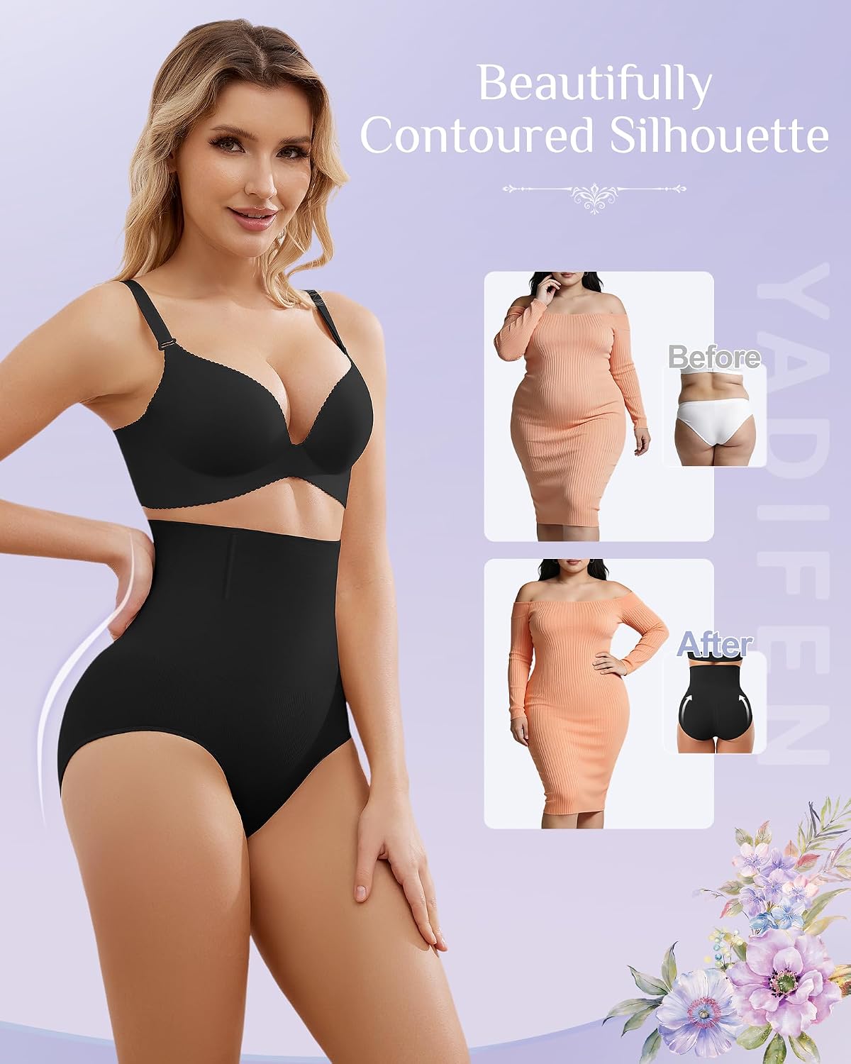 YADIFEN High Waisted Tummy Control Shapewear — image 4